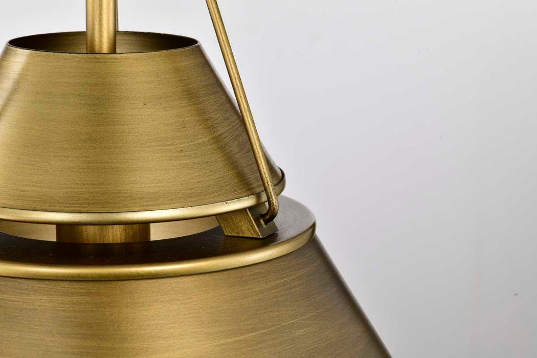 Pendant Nuvo 60-7776 Adina 1 Light Medium Pendant - Natural Brass Finish Nuvo