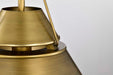 Pendant Nuvo 60-7776 Adina 1 Light Medium Pendant - Natural Brass Finish Nuvo