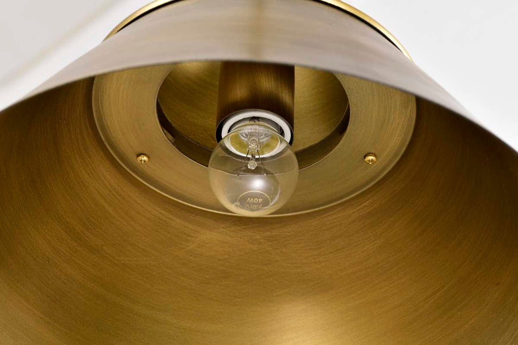 Pendant Nuvo 60-7776 Adina 1 Light Medium Pendant - Natural Brass Finish Nuvo