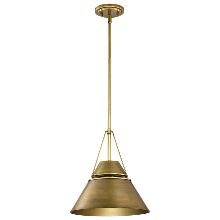 Pendant Nuvo 60-7776 Adina 1 Light Medium Pendant - Natural Brass Finish Nuvo