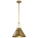 Pendant Nuvo 60-7776 Adina 1 Light Medium Pendant - Natural Brass Finish Nuvo