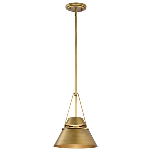 Pendant Nuvo 60-7777 Adina 1 Light Small Pendant - Natural Brass Finish Nuvo