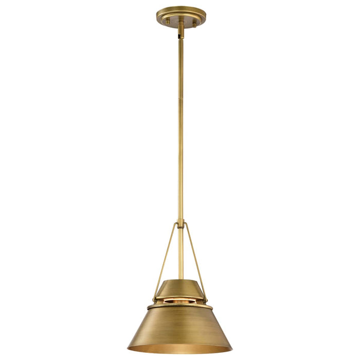 Pendant Nuvo 60-7777 Adina 1 Light Small Pendant - Natural Brass Finish Nuvo