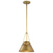 Pendant Nuvo 60-7777 Adina 1 Light Small Pendant - Natural Brass Finish Nuvo