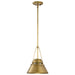 Pendant Nuvo 60-7777 Adina 1 Light Small Pendant - Natural Brass Finish Nuvo
