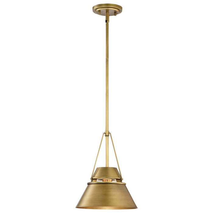 Pendant Nuvo 60-7777 Adina 1 Light Small Pendant - Natural Brass Finish Nuvo