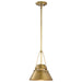 Pendant Nuvo 60-7777 Adina 1 Light Small Pendant - Natural Brass Finish Nuvo