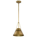 Pendant Nuvo 60-7777 Adina 1 Light Small Pendant - Natural Brass Finish Nuvo