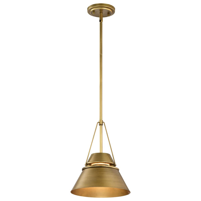 Pendant Nuvo 60-7777 Adina 1 Light Small Pendant - Natural Brass Finish Nuvo