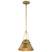 Pendant Nuvo 60-7777 Adina 1 Light Small Pendant - Natural Brass Finish Nuvo