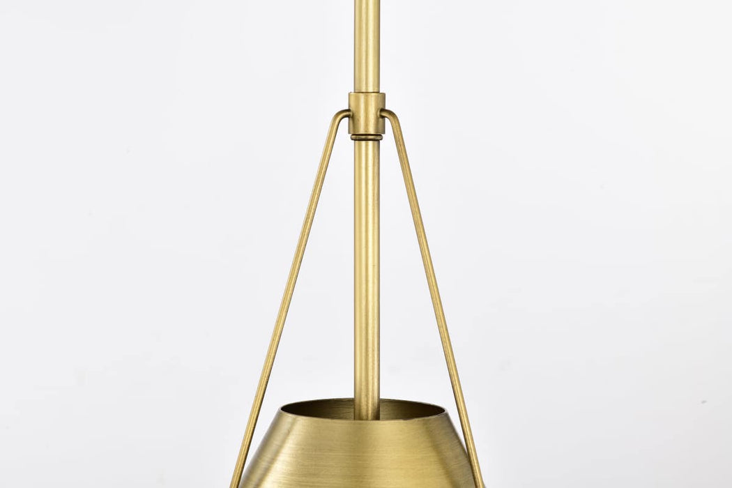 Pendant Nuvo 60-7777 Adina 1 Light Small Pendant - Natural Brass Finish Nuvo