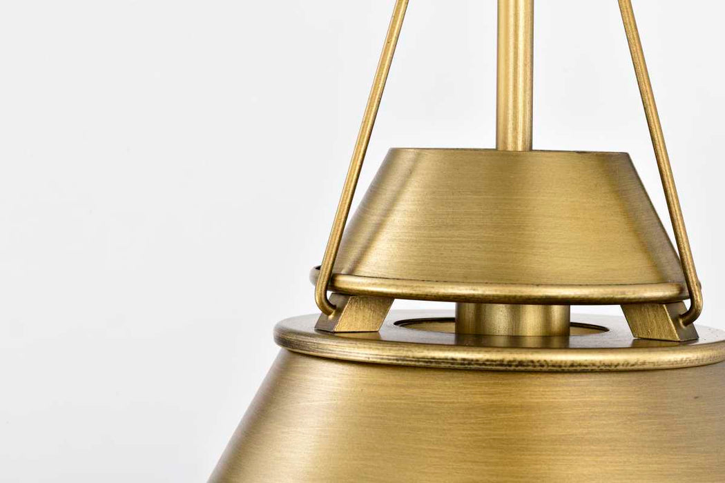 Pendant Nuvo 60-7777 Adina 1 Light Small Pendant - Natural Brass Finish Nuvo