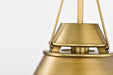 Pendant Nuvo 60-7777 Adina 1 Light Small Pendant - Natural Brass Finish Nuvo