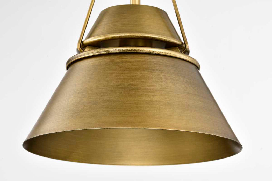 Pendant Nuvo 60-7777 Adina 1 Light Small Pendant - Natural Brass Finish Nuvo