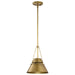 Pendant Nuvo 60-7777 Adina 1 Light Small Pendant - Natural Brass Finish Nuvo