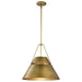 Pendant Nuvo 60-7778 Adina 3 Light Large Pendant - Natural Brass Finish Nuvo