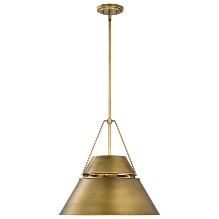 Pendant Nuvo 60-7778 Adina 3 Light Large Pendant - Natural Brass Finish Nuvo