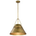 Pendant Nuvo 60-7778 Adina 3 Light Large Pendant - Natural Brass Finish Nuvo