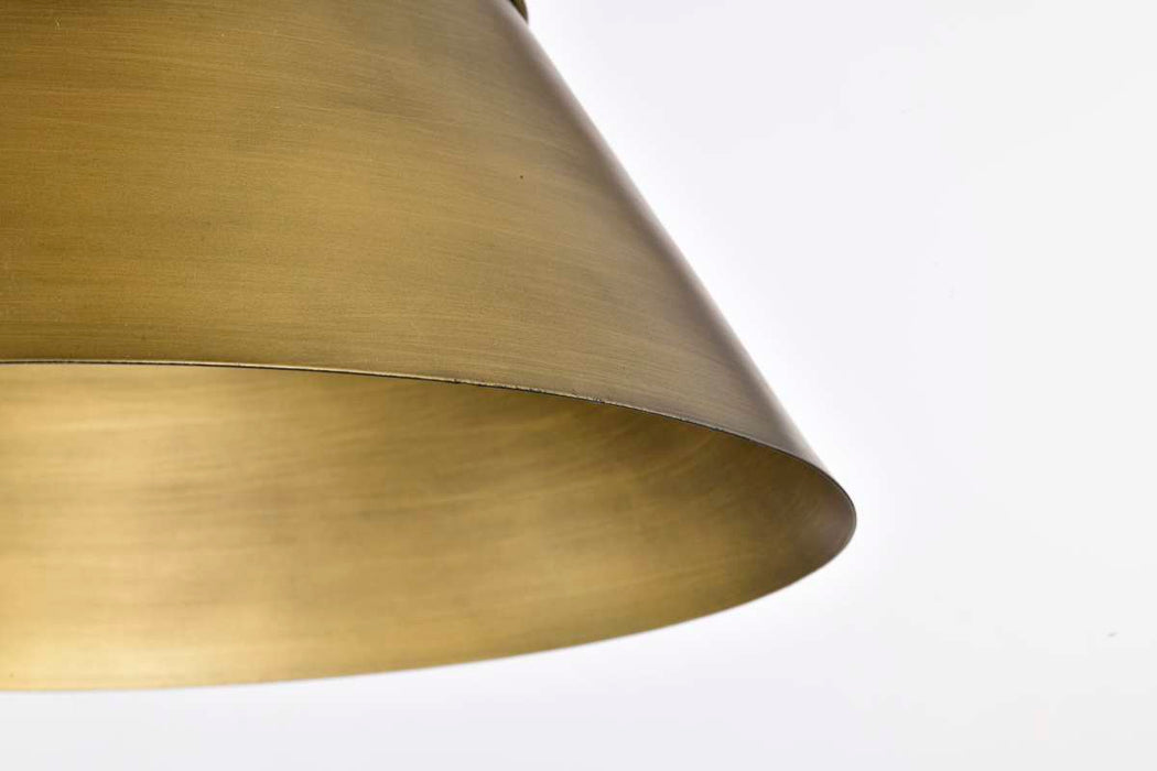 Pendant Nuvo 60-7778 Adina 3 Light Large Pendant - Natural Brass Finish Nuvo