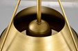 Pendant Nuvo 60-7778 Adina 3 Light Large Pendant - Natural Brass Finish Nuvo