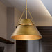 Pendant Nuvo 60-7778 Adina 3 Light Large Pendant - Natural Brass Finish Nuvo
