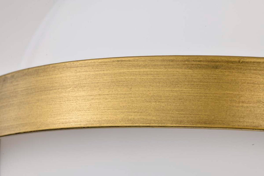Flush Mount Nuvo 60-7780 Lakeshore 1 Light Small Flush - Natural Brass Finish - White Opal Glass Nuvo
