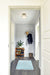 Flush Mount Nuvo 60-7780 Lakeshore 1 Light Small Flush - Natural Brass Finish - White Opal Glass Nuvo