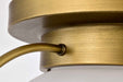Flush Mount Nuvo 60-7782 Lakeshore 1 Light Large Flush - Natural Brass Finish - White Opal Glass Nuvo