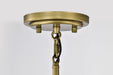 Pendant Nuvo 60-7783 Lakeshore 1 Light Small Pendant - Natural Brass Finish - White Opal Glass Nuvo
