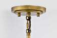 Pendant Nuvo 60-7784 Lakeshore 1 Light Medium Pendant - Natural Brass Finish - White Opal Glass Nuvo