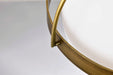 Pendant Nuvo 60-7784 Lakeshore 1 Light Medium Pendant - Natural Brass Finish - White Opal Glass Nuvo