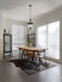 Pendant Nuvo 60-7800 Boliver 3 Light Pendant - 11 Inches - Matte Black Finish - Clear Seeded Glass Nuvo