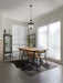 Pendant Nuvo 60-7800 Boliver 3 Light Pendant - 11 Inches - Matte Black Finish - Clear Seeded Glass Nuvo