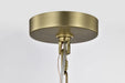 Pendant Nuvo 60-7801 Boliver 3 Light Pendant - 11 Inches - Vintage Brass Finish - Clear Seeded Glass Nuvo