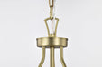 Pendant Nuvo 60-7801 Boliver 3 Light Pendant - 11 Inches - Vintage Brass Finish - Clear Seeded Glass Nuvo