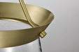 Pendant Nuvo 60-7801 Boliver 3 Light Pendant - 11 Inches - Vintage Brass Finish - Clear Seeded Glass Nuvo