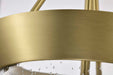 Pendant Nuvo 60-7801 Boliver 3 Light Pendant - 11 Inches - Vintage Brass Finish - Clear Seeded Glass Nuvo