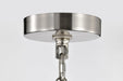 Pendant Nuvo 60-7802 Boliver 3 Light Pendant - 11 Inches - Brushed Nickel Finish - Clear Seeded Glass Nuvo