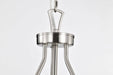 Pendant Nuvo 60-7802 Boliver 3 Light Pendant - 11 Inches - Brushed Nickel Finish - Clear Seeded Glass Nuvo
