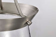 Pendant Nuvo 60-7802 Boliver 3 Light Pendant - 11 Inches - Brushed Nickel Finish - Clear Seeded Glass Nuvo