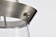 Pendant Nuvo 60-7802 Boliver 3 Light Pendant - 11 Inches - Brushed Nickel Finish - Clear Seeded Glass Nuvo