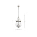 Pendant Nuvo 60-7802 Boliver 3 Light Pendant - 11 Inches - Brushed Nickel Finish - Clear Seeded Glass Nuvo