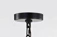 Pendant Nuvo 60-7803 Boliver 3 Light Pendant - 14 Inches - Matte Black Finish - Clear Seeded Glass Nuvo