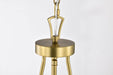 Pendant Nuvo 60-7804 Boliver 3 Light Pendant - 14 Inches - Vintage Brass Finish - Clear Seeded Glass Nuvo