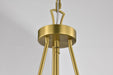 Pendant Nuvo 60-7804 Boliver 3 Light Pendant - 14 Inches - Vintage Brass Finish - Clear Seeded Glass Nuvo