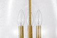 Pendant Nuvo 60-7804 Boliver 3 Light Pendant - 14 Inches - Vintage Brass Finish - Clear Seeded Glass Nuvo