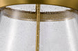Pendant Nuvo 60-7804 Boliver 3 Light Pendant - 14 Inches - Vintage Brass Finish - Clear Seeded Glass Nuvo