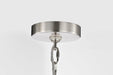 Pendant Nuvo 60-7805 Boliver 3 Light Pendant - 14 Inches - Brushed Nickel Finish - Clear Seeded Glass Nuvo