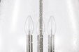 Pendant Nuvo 60-7805 Boliver 3 Light Pendant - 14 Inches - Brushed Nickel Finish - Clear Seeded Glass Nuvo