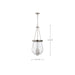 Pendant Nuvo 60-7805 Boliver 3 Light Pendant - 14 Inches - Brushed Nickel Finish - Clear Seeded Glass Nuvo
